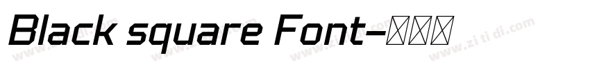 Black square Font字体转换